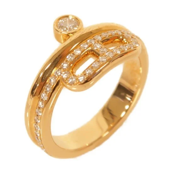 【日本未入荷★上品な輝き】HERMES Bague Link d‘Hermesリング Hermes, Link D, ring